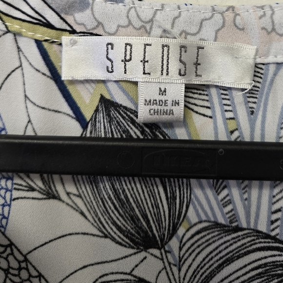 Spense Floral Sleeveless Button Down Top M - Picture 3 of 5